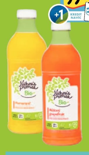 Nature's Promise Bio 100% šťáva (vybrané druhy)