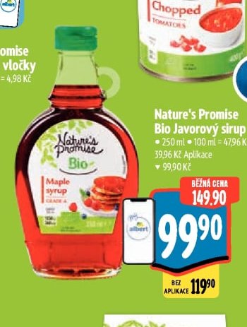 Nature's Promise Bio Javorový sirup