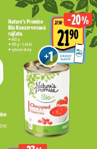 Nature's Promise Bio Konzervovaná rajčata