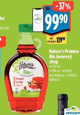 Nature's Promise Bio Javorový sirup