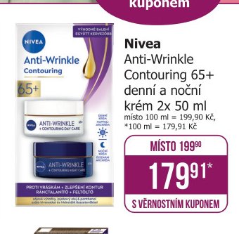 Nivea Anti-Wrinkle Contouring 65+ denní a noční krém 2x 50 ml