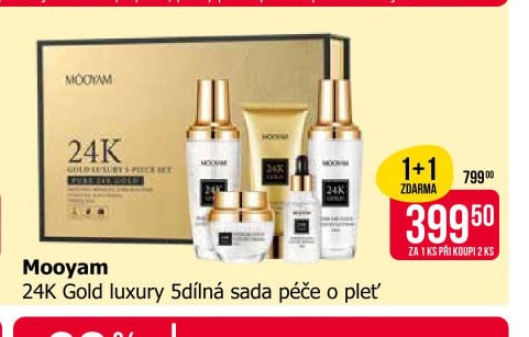 Mooyam 24K Gold luxury 5dílná sada péče o pleť