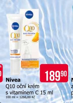 Nivea Q10 oční krém s vitamínem C 15 ml