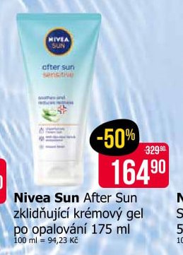Nivea Sun After Sun zklidňující krémový gel 175 ml