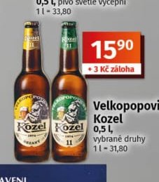 Velkopopovický Kozel 0,5 l