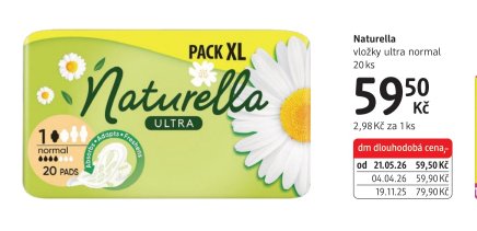 Naturella vložky ultra normal