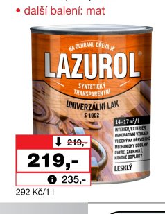 LAZUROL lak univerzální S1002