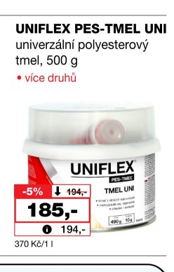 UNIFLEX PES-TMEL UNI univerzální polyesterový tmel 500 g