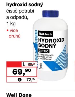 BALTECH hydroxid sodný čistič potrubí