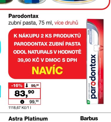 Parodontax zubní pasta