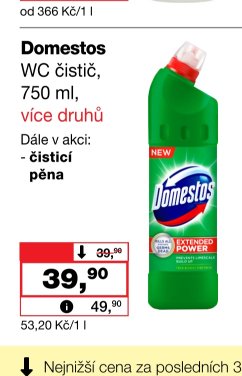 Domestos WC čistič, 750 ml