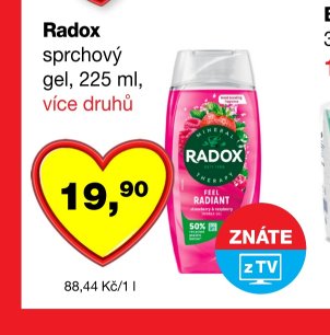 Radox sprchový gel, 225 ml