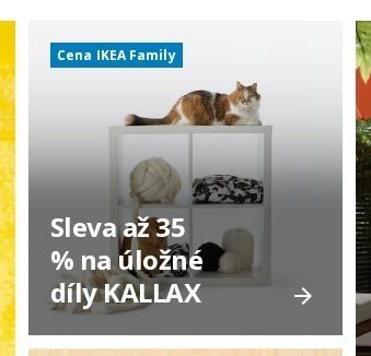 Sleva až 35 % na úložné díly KALLAX