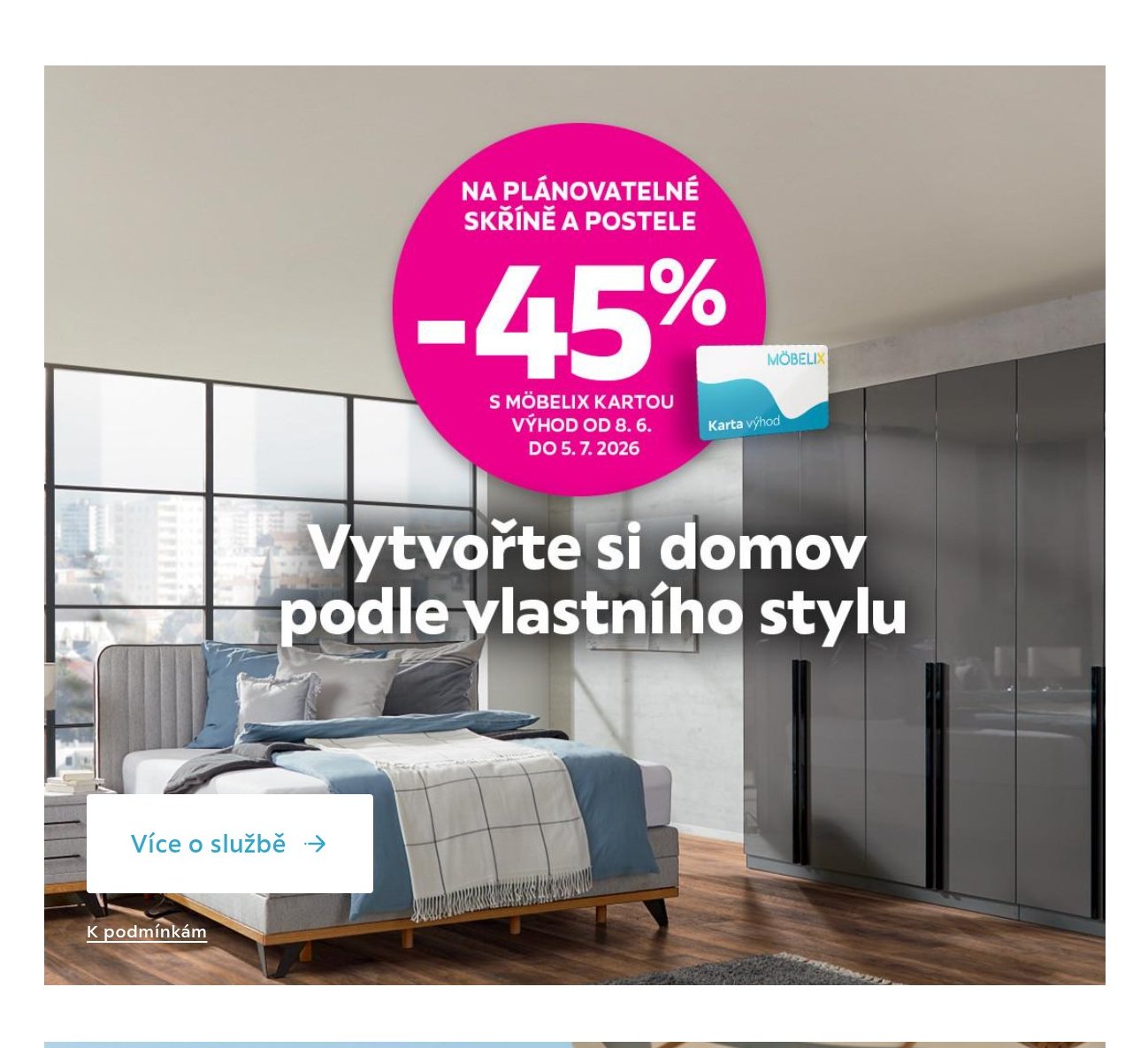 Plánovatelná skříň a postel - Möbelix akcniletaky.com