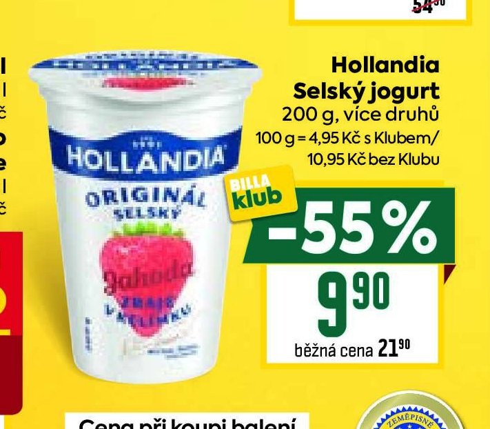 Hollandia Selský jogurt