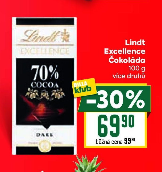 Lindt Excellence Čokoláda
