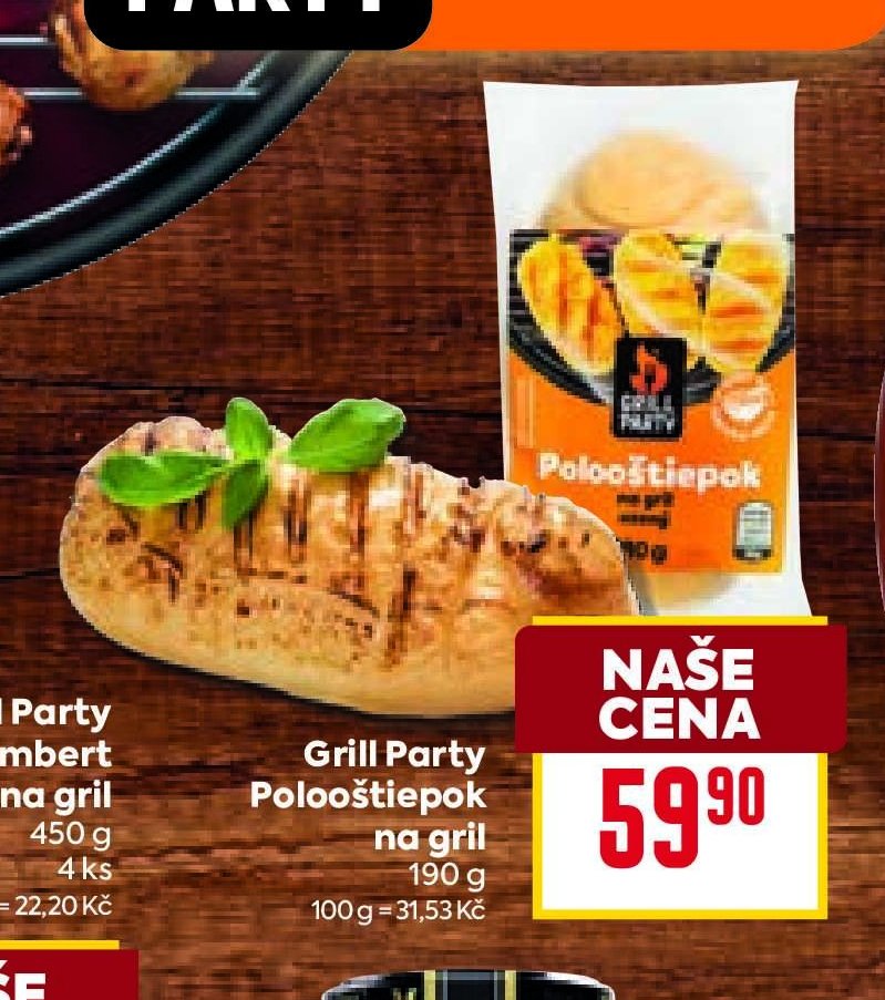 Grill Party Polooštiepok na gril