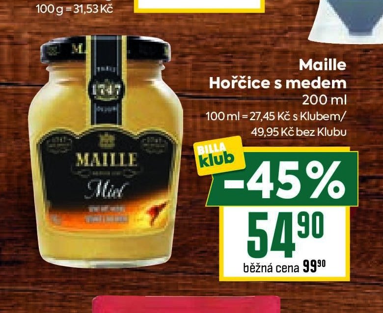 Maille Hořčice s medem