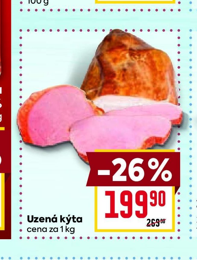 Uzená kýta cena za 1 kg