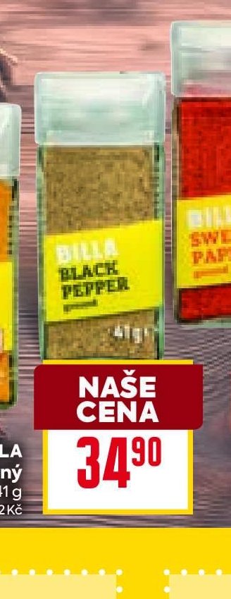 Billa Pepř černý