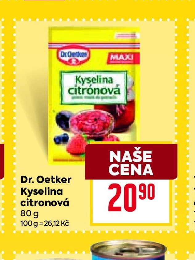 Dr. Oetker Kyselina citronová