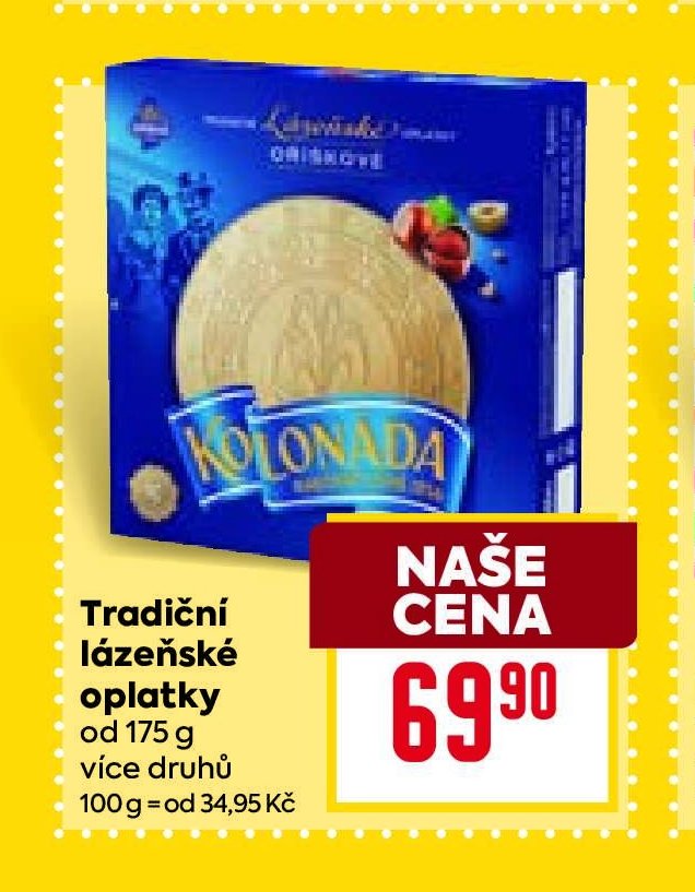 Tradiční lázeňské oplatky