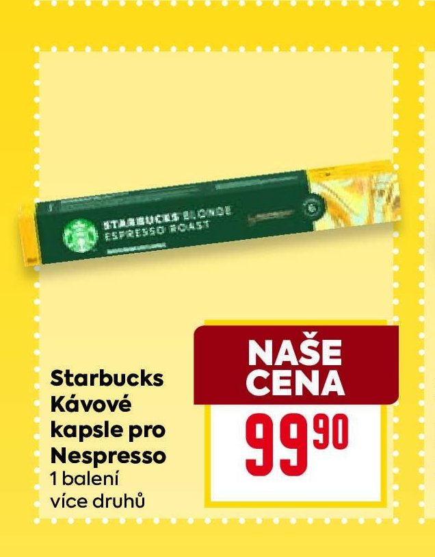 Starbucks Kávové kapsle pro Nespresso