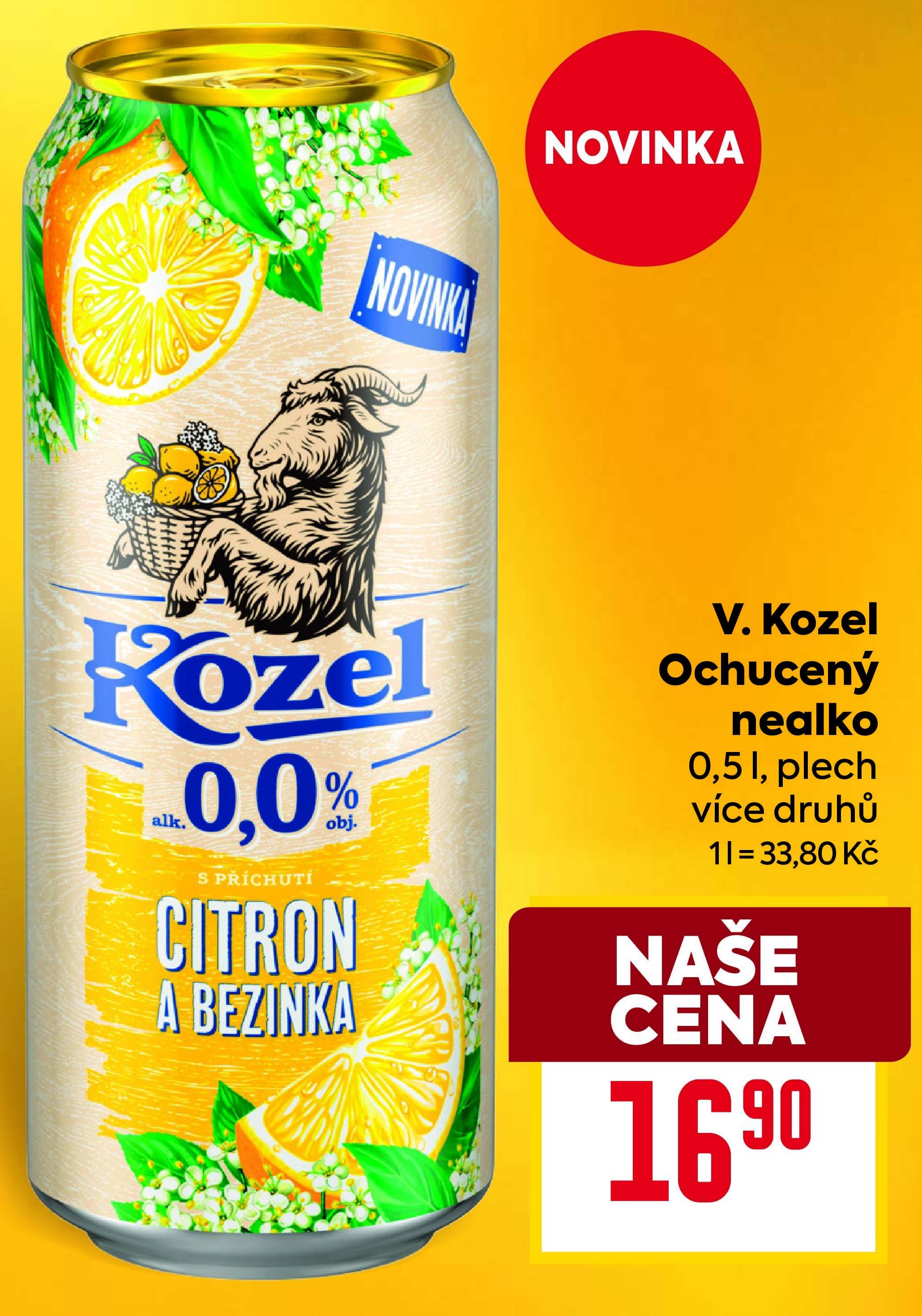 V. Kozel Ochucený nealko