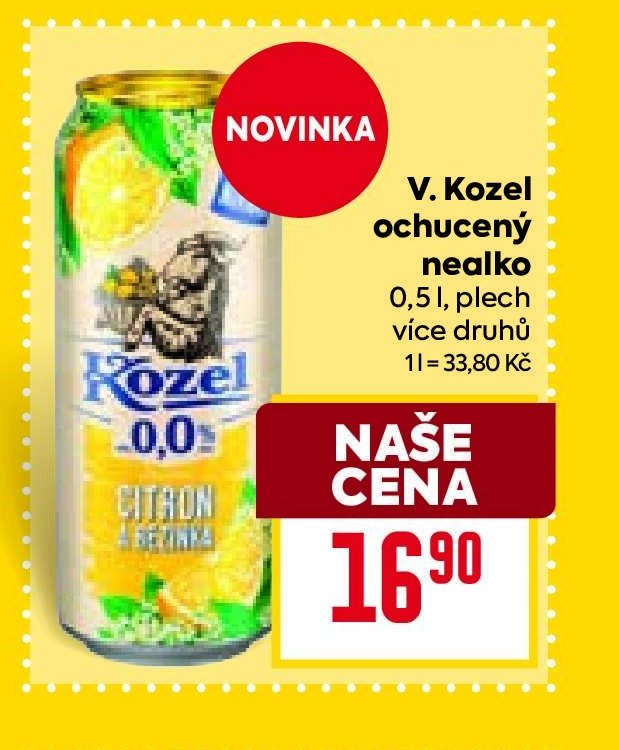 V. Kozel ochucený nealko