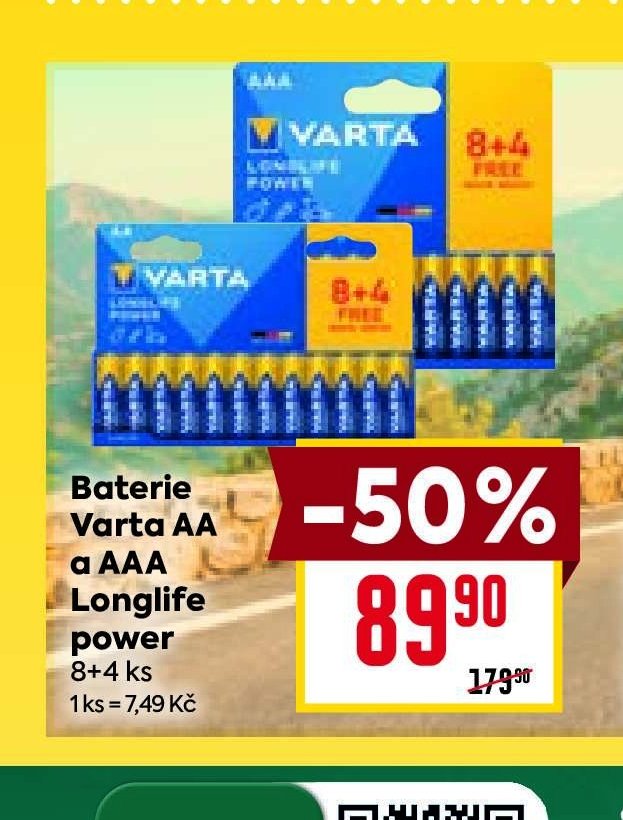 Baterie Varta AA a AAA Longlife power