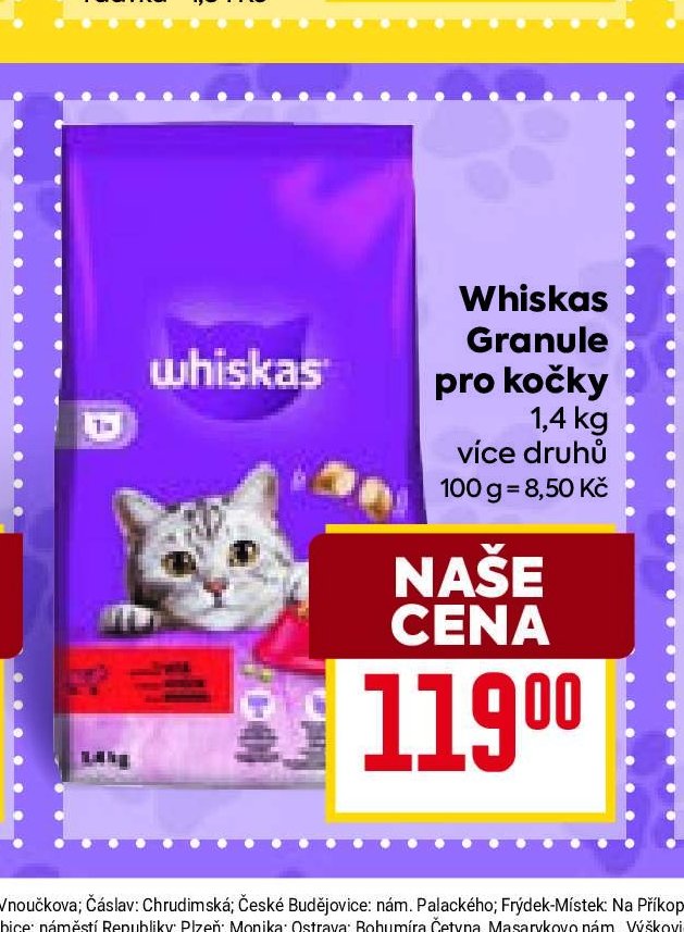Whiskas Granule pro kočky