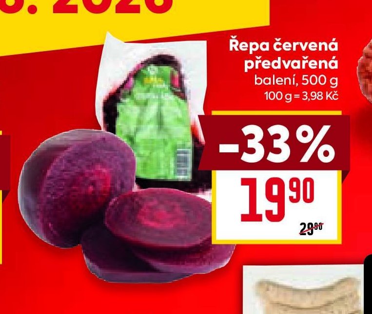 Řepa červená předvařená