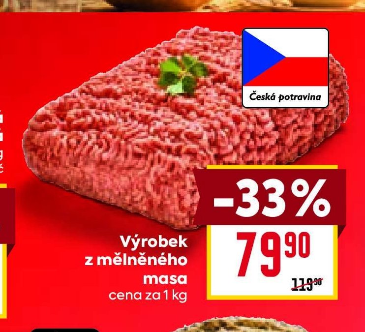 Výrobek z mělněného masa