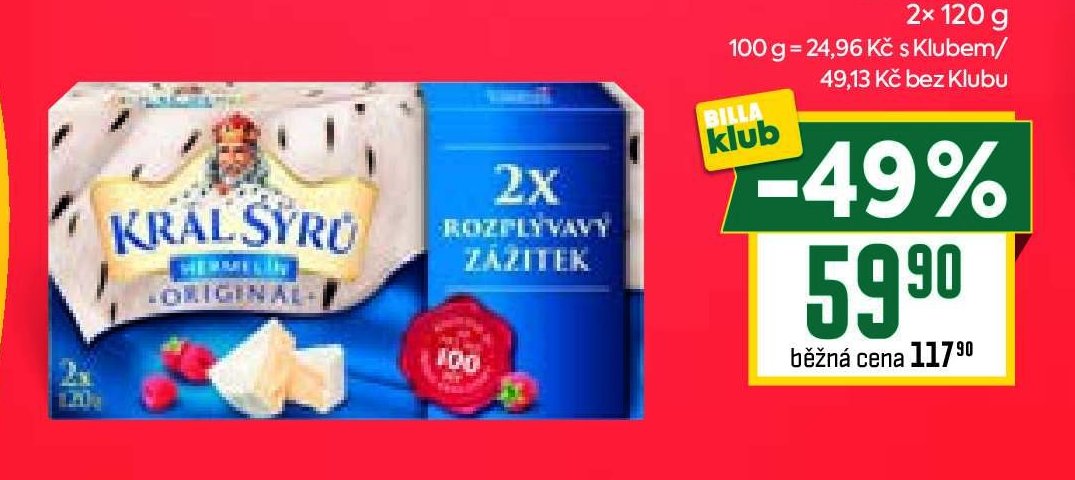 Král sýrů Hermelín