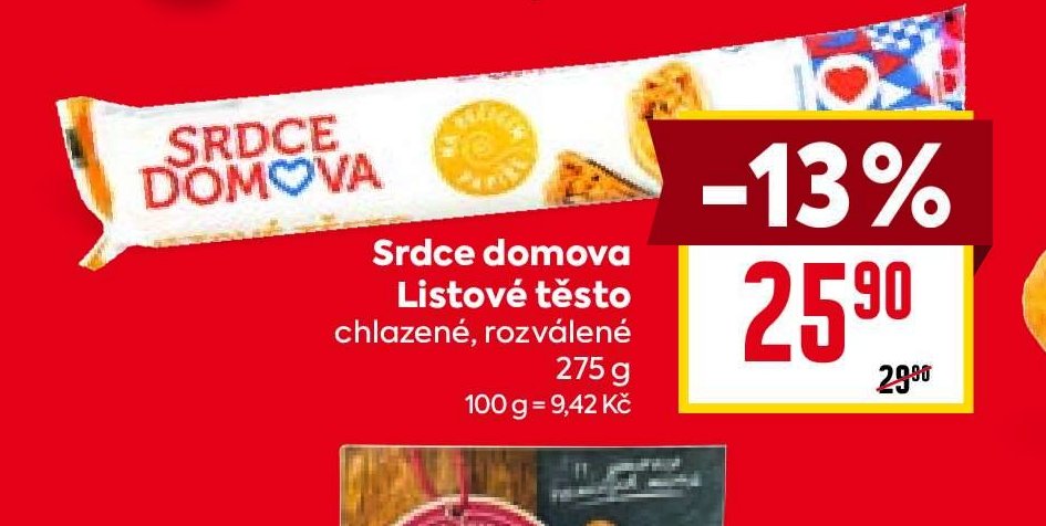 Srdce domova Listové těsto
