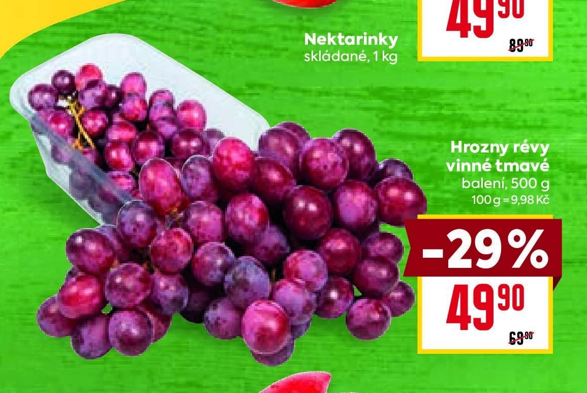 Hrozny révy vinné tmavé