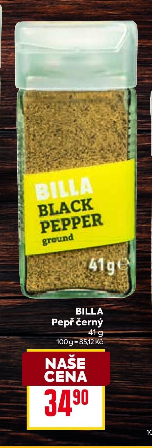 BILLA Pepř černý