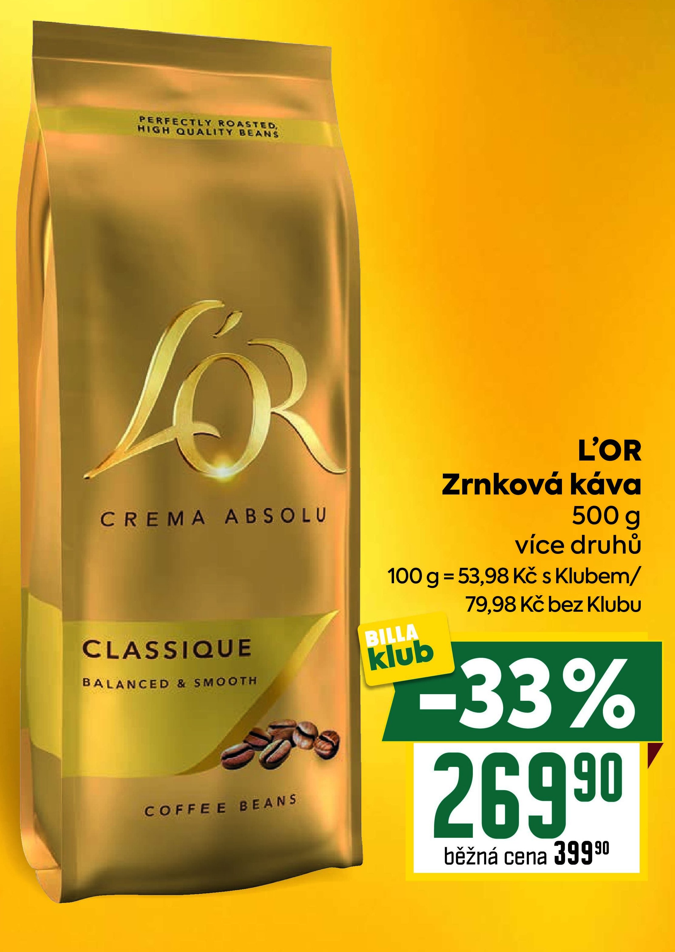L'OR Zrnková káva
