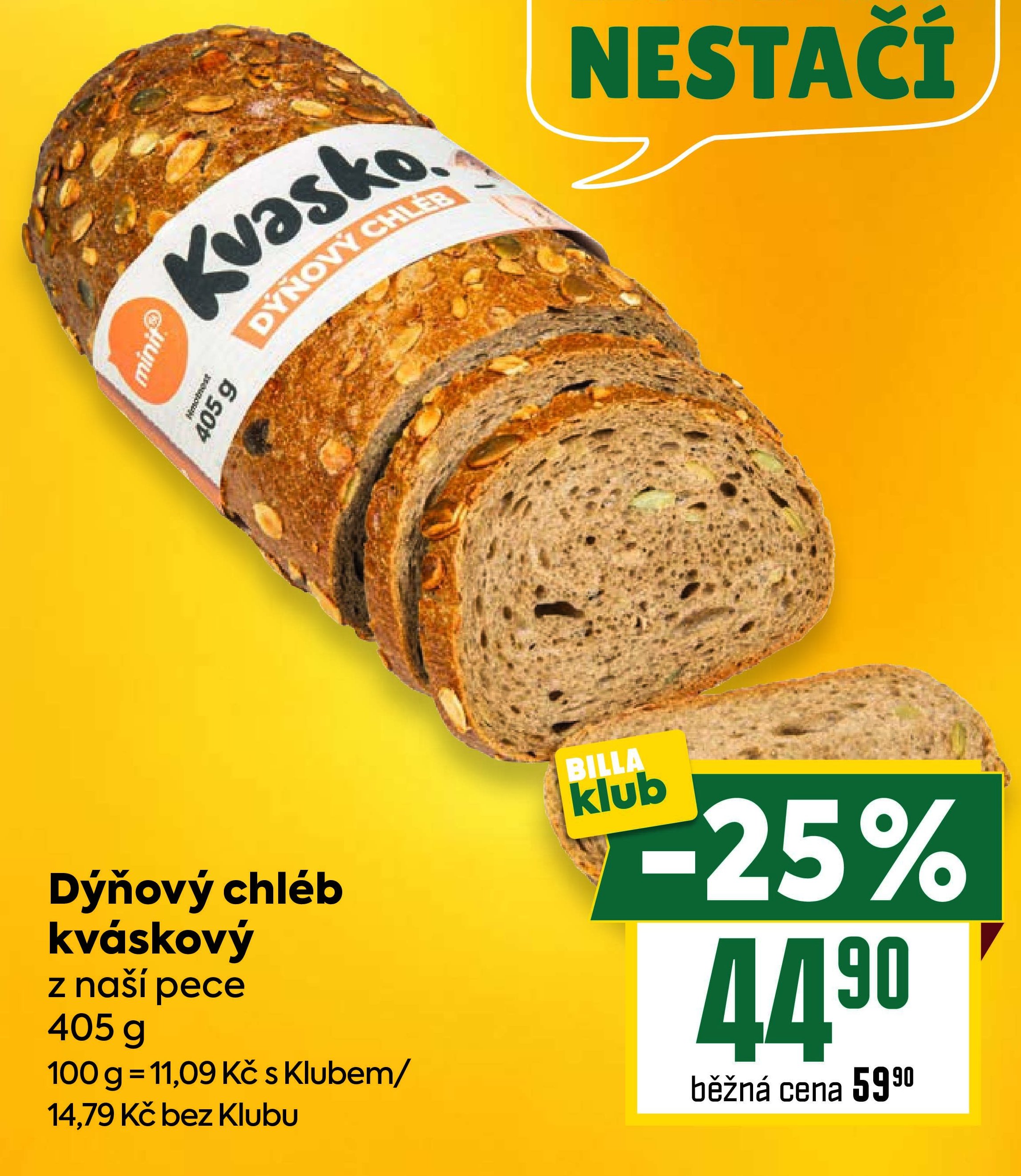 Dýňový chléb kváskový