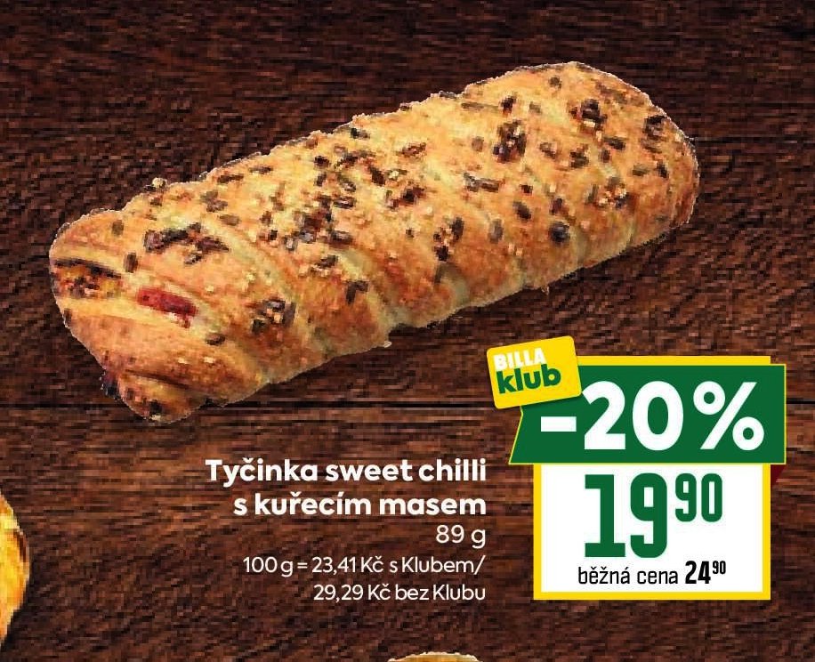 Tyčinka sweet chilli s kuřecím masem