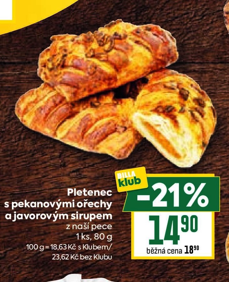 Pletenec s pekanovými ořechy a javorovým sirupem