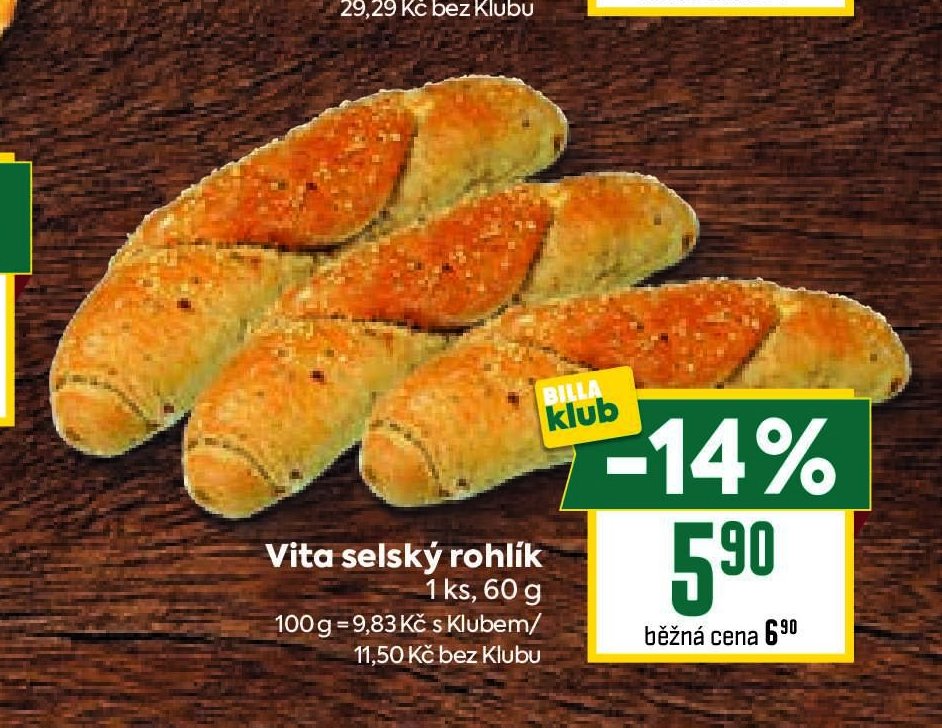 Vita selský rohlík