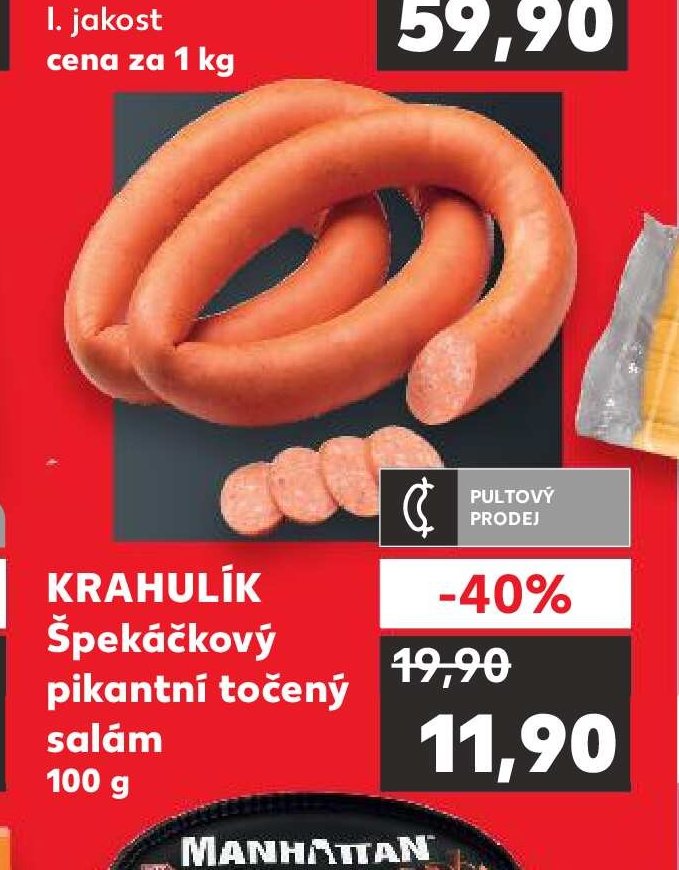 Krahulík Špekáčkový pikantní točený salám