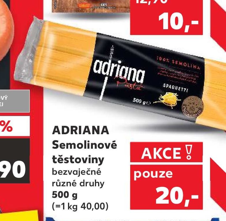 Adriana semolinové těstoviny