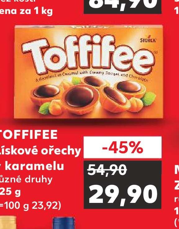 Toffifee lískové ořechy v karamelu