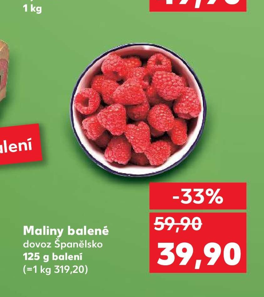 Maliny balené