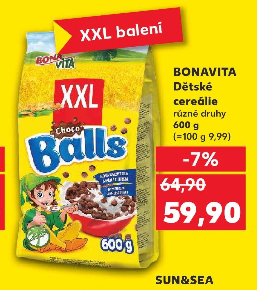 BONAVITA Dětské cereálie různé druhy 600 g