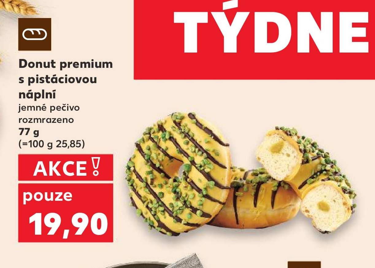Donut premium s pistáciovou náplní