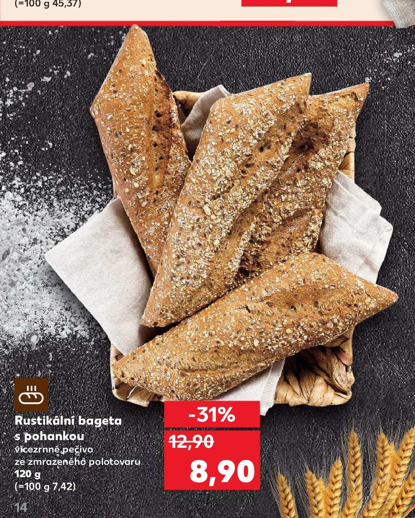 Rustikální bageta s pohankou
