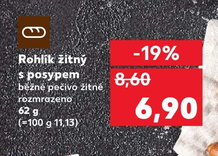 Rohlík žitný s posypem